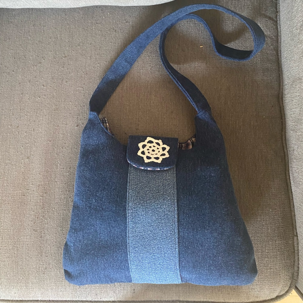 Small handmade Jean bag